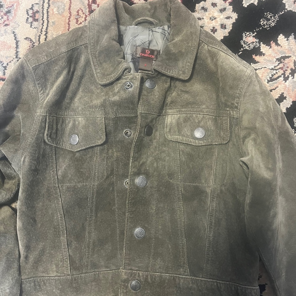 Danier leather suede jacket kids